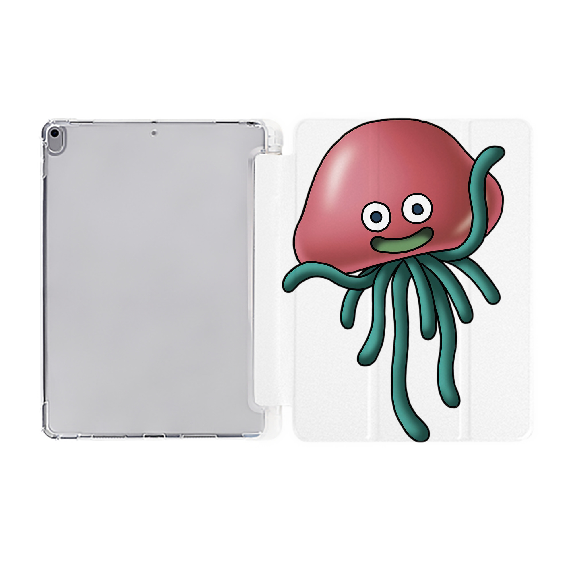 （画像用） ドラゴンクエスト Doragon Kuesuto Dragon Quest IPad ケース ペン収納付き 三つ折りスタンド PUレザー×シリコン 対応機種9.5/10.5/10.9インチ